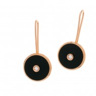 NIL boucles d'oreilles onyx