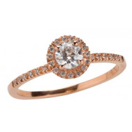 ATHENA bague solitaire accompagné