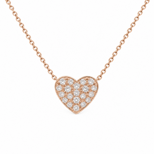 COEUR collier diamants 