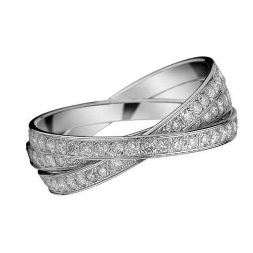 ENTRELACES alliance diamant or blanc Pimento