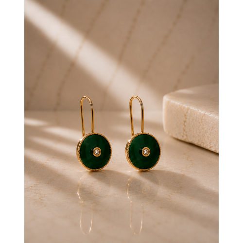 NIL boucles d'oreilles Jade