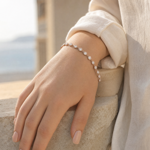 ESSENTIEL  bracelet rivière diamant - bijou porte