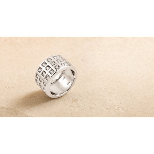 DAMIER bague diamants - social