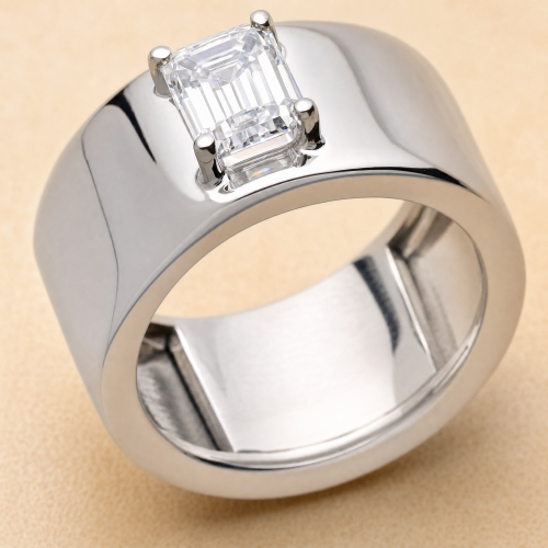 NICKY bague solitaire diamant - detail macro