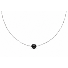 FLOCON NOIR collier perle