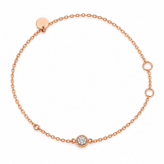 ESSENTIEL  bracelet solitaire diamant 0.07ct