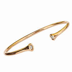 TROMPETTE bracelet jonc diamant