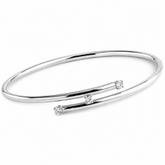 TUBE TRILOGIE bracelet jonc diamants
