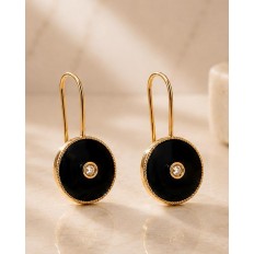 NIL boucles d'oreilles onyx