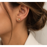 FLEUR boucles or et diamant 