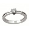 NINA BAGUE SOLITAIRE OR BLANC ET DIAMANT 0.20CT G-VS