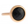 LISETTE BAGUE OR ROSE ONYX ROND 14MM