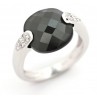 LISA BAGUE OR BLANC ONYX ET DIAMANTS