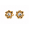 FLEUR boucles or et diamant 