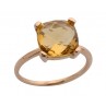 LUMIÈRE BAGUE OR ROSE ET CITRINE