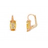 LILA BOUCLES OR ROSE ET CITRINE