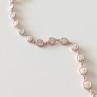 BRACELET RIVIERE 0.10 OR ROSE