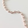 BRACELET RIVIERE 0.10 OR ROSE