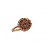 BRAZIL BAGUE DIAMANTS BRUNS OR ROSE