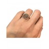 BRAZIL BAGUE DIAMANTS BRUNS OR ROSE 