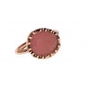 BRAZIL BAGUE QUARTZ ROSE OR ROSE