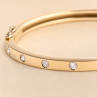 PIMENTO TWO bracelet jonc diamants - detail macro