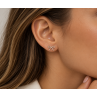 NOEUD puces d'oreilles diamants