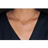 SOLOCLOS COLLIER OR BLANC ET DIAMANT 0.40CT