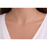 CHAINE PERLES D'OR 