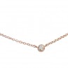 MUSETTE COLLIER OR ROSE ET DIAMANT