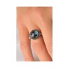 GRETA BAGUE OR BLANC TOPAZE BLUE LONDON ET DIAMANTS NOIRS