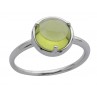 LUNE BAGUE OR BLANC ET PERIDOT