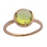 LUNE BAGUE OR ROSE ET PERIDOT