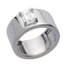 NICKY BAGUE OR BLANC ET DIAMANT TAILLE ÉMERAUDE