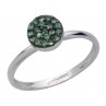 PAILLETTES BAGUE 7MM OR BLANC ET TSAVORITES