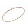 MUSE BRACELET JONC OR ROSE  2 DIAMANTS