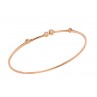 MUSE BRACELET JONC OR ROSE 4 DIAMANTS