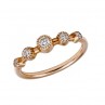 MUSETTE 5 DIAMANTS BAGUE OR ROSE