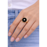 NIL BAGUE ONYX ET DIAMANT