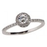 ATHENA SOLITAIRE OR BLANC ET DIAMANTS