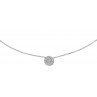 PAILLETTES  COLLIER OR BLANC DIAMANTS BLANCS 