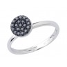 PAILLETTES bague diamants noirs 