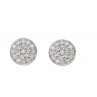 PAILLETTES BOUCLES D'OREILLES OR BLANC ET DIAMANTS