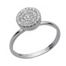 PAILLETTES BAGUE 9MM OR BLANC DIAMANTS BLANCS