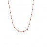 COLLIER PERLES D'OR 2.5mm OR ROSE