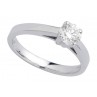 ASTRE SOLITAIRE OR BLANC ET DIAMANT