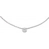 SOLOGRIFFES COLLIER OR BLANC ET DIAMANT 0.10CT