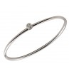 SOLO BRACELET JONC OR BLANC ET DIAMANT 0.10CT