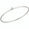 SOLO BRACELET JONC OR BLANC ET DIAMANT 0.05CT