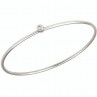 SOLO BRACELET JONC OR BLANC ET DIAMANT 0.05CT